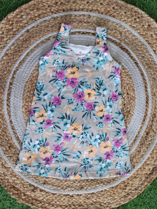 SF003-Elastic Shoulder Type Cotton knit Frocks for Little One's Buy 5 @600/