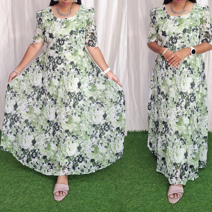 Georgette Maxi (with Lining) ( Non Feeding only)-123