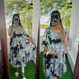 Feeding- Georgette Western Dress