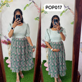 New Feeding/Maternity Popcorn Western dress(Free scrunchie)
