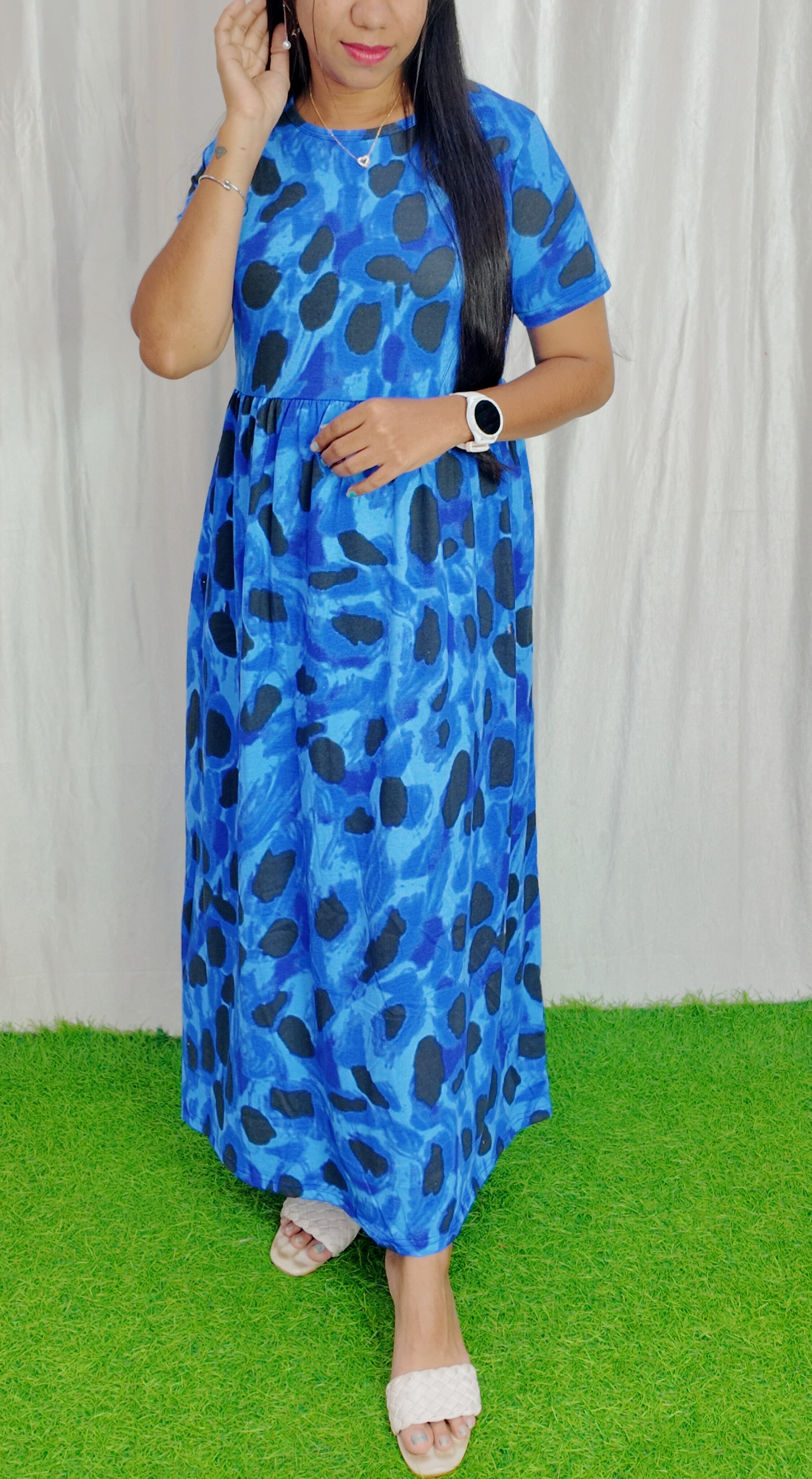 Cotton Loungewear Maxi (Non feeding) Buy 3 @1200/-