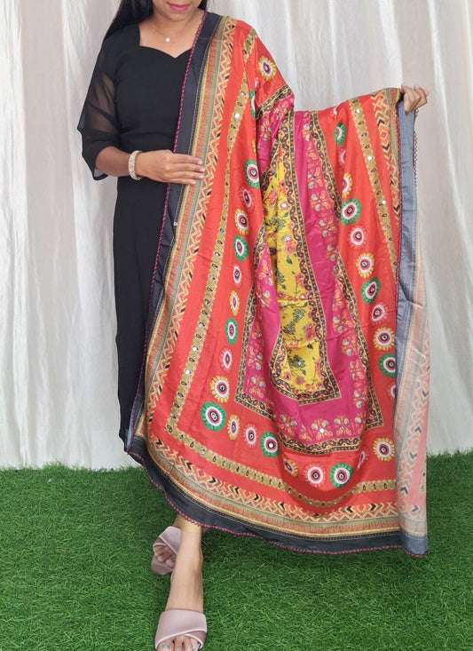 Buy 1 Get 1 Free Party wear Georgette Dress with Duppata ( Non Feeding only)-082C