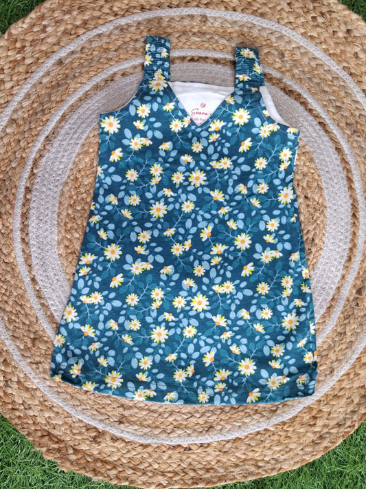SF006-Elastic Shoulder Type Cotton knit Frocks for Little One's Buy 5 @600/-