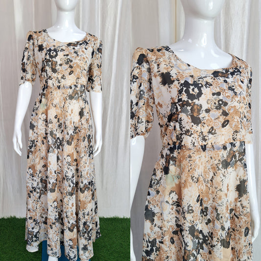 Georgette Maxi (with Lining) ( Non Feeding only)-120